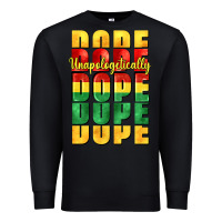 Black unapologetically dope cowgirl Premium Sweatshirt - CowGirlArtShop
