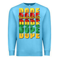Ocean Blue unapologetically dope cowgirl Premium Sweatshirt - CowGirlArtShop