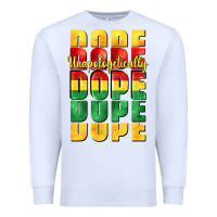 White unapologetically dope cowgirl Premium Sweatshirt - CowGirlArtShop