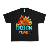 Black cluck yeah Urban Heavy Tee - MaliasSmallBusiness