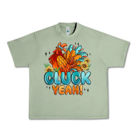 Oil Green cluck yeah Urban Heavy Tee - MaliasSmallBusiness