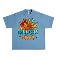 Pebble Blue cluck yeah Urban Heavy Tee - MaliasSmallBusiness