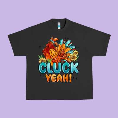 Cluck Yeah Urban Heavy Tee Designed By Maliassmallbusiness