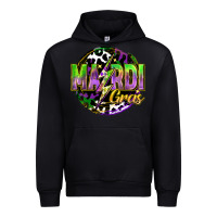 Black mardi gras lightning Urban Hoodie - FaDigitalArtStudio