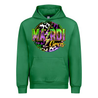 Emerald mardi gras lightning Urban Hoodie - FaDigitalArtStudio