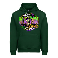 Forest Green mardi gras lightning Urban Hoodie - FaDigitalArtStudio