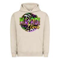 Pigment French Oak mardi gras lightning Urban Hoodie - FaDigitalArtStudio