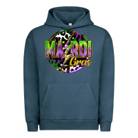 Pigment Midnight Navy mardi gras lightning Urban Hoodie - FaDigitalArtStudio