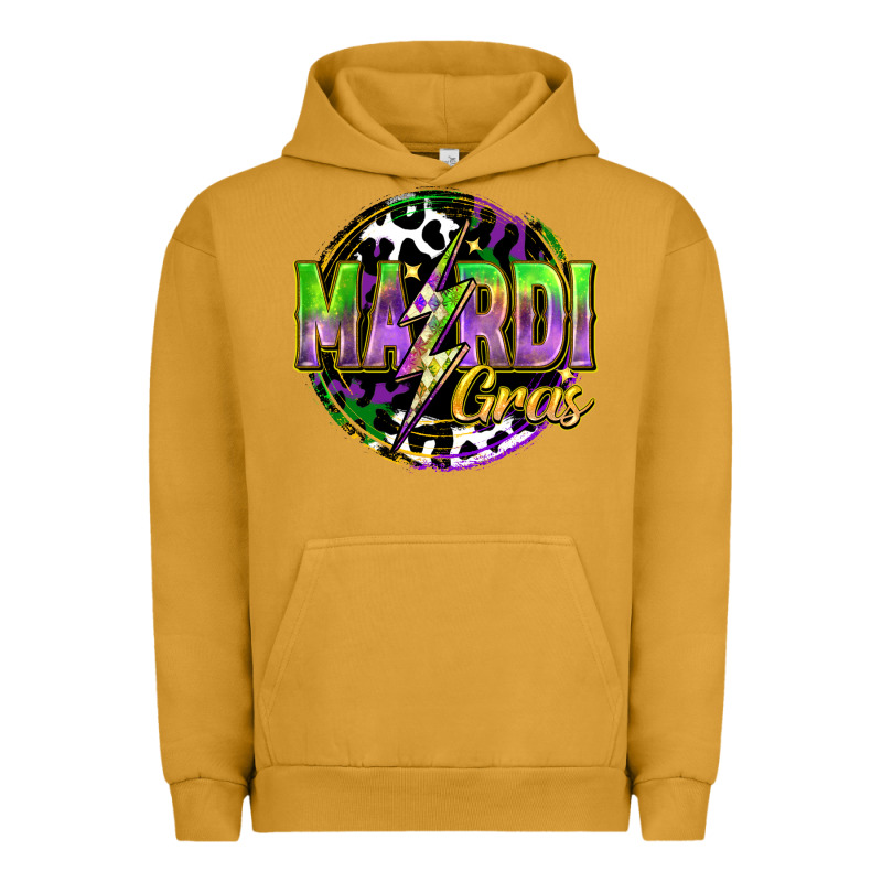 Mardi Gras Lightning Urban Hoodie by FaDigitalArtStudio | Teevron