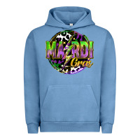 Pigment Pebble Blue mardi gras lightning Urban Hoodie - FaDigitalArtStudio