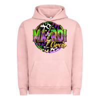 Pigment Salmon mardi gras lightning Urban Hoodie - FaDigitalArtStudio