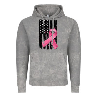 Cloud Rock breast cancer ribbon american flag Vintage Hoodie - MaliasSmallBusiness