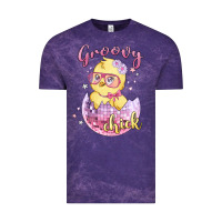 Cloud Purple groovy chick easter Vintage Tee - MaliasSmallBusiness