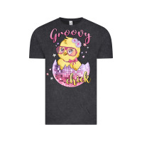 Vintage Black groovy chick easter Vintage Tee - MaliasSmallBusiness