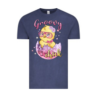 Vintage Denim groovy chick easter Vintage Tee - MaliasSmallBusiness