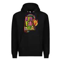 Black mardi gras alabama map Premium Hoodie - CowGirlArtShop