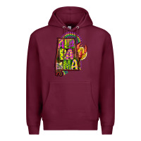 Burgundy mardi gras alabama map Premium Hoodie - CowGirlArtShop