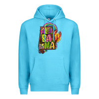 Ocean Blue mardi gras alabama map Premium Hoodie - CowGirlArtShop