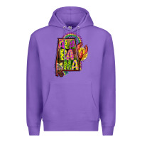 Purple mardi gras alabama map Premium Hoodie - CowGirlArtShop