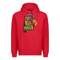 Red mardi gras alabama map Premium Hoodie - CowGirlArtShop