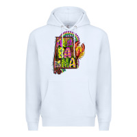 White mardi gras alabama map Premium Hoodie - CowGirlArtShop