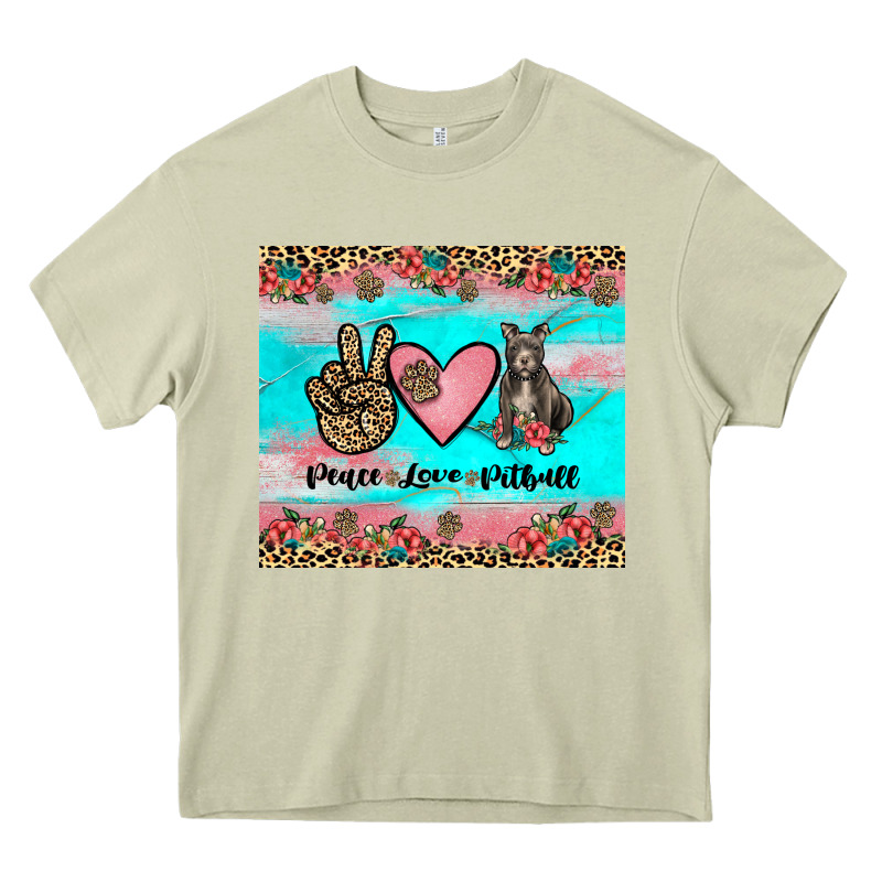 Peace Love Pitbull Heavy Core Tee by JahusDesignShop | Teevron