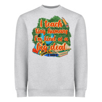 Heather Grey i teach tiny humans im kind of a big deal Heavyweight Sweatshirt - NancyCooperArtShop