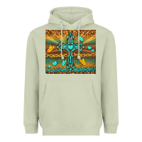 Matcha western cross Heavyweight Hoodie - TumblerDesignByShophia