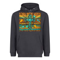 Smoke western cross Heavyweight Hoodie - TumblerDesignByShophia