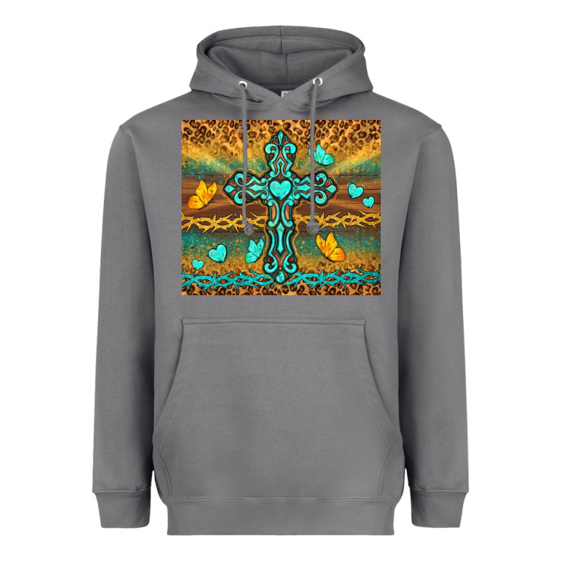 Western Cross Heavyweight Hoodie by TumblerDesignByShophia | Teevron