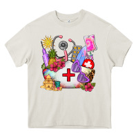 Cream nurse  summer Heavy Core Tee - AdoDesignShop