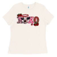 Bone xoxo calf Ladies Tee - RanaPortraitStore