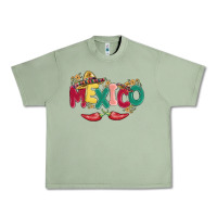 Oil Green mexico Urban Heavy Tee - MaliasSmallBusiness