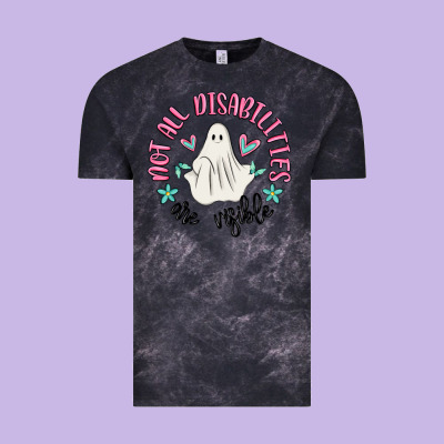 Not All Disabilities Are Visible Vintage Tee Designed By Maliassmallbusiness