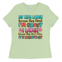 Matcha my kids laugh because they think i'm crazy Ladies Tee - JahusDesignShop
