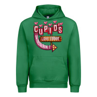 Emerald Valentines Day Cupid's Love Lodge Urban Hoodie - FaDigitalArtStudio
