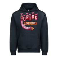 Navy Valentines Day Cupid's Love Lodge Urban Hoodie - FaDigitalArtStudio