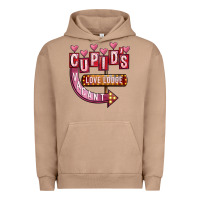 Pigment Burro Valentines Day Cupid's Love Lodge Urban Hoodie - FaDigitalArtStudio