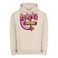 Pigment French Oak Valentines Day Cupid's Love Lodge Urban Hoodie - FaDigitalArtStudio