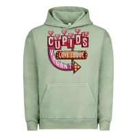 Pigment Oil Green Valentines Day Cupid's Love Lodge Urban Hoodie - FaDigitalArtStudio
