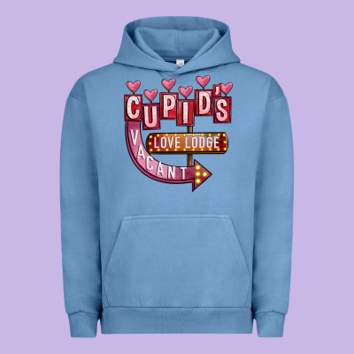Valentines Day Cupid's Love Lodge Urban Hoodie Designed By Fadigitalartstudio