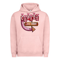 Pigment Salmon Valentines Day Cupid's Love Lodge Urban Hoodie - FaDigitalArtStudio