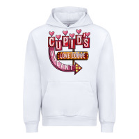 White Valentines Day Cupid's Love Lodge Urban Hoodie - FaDigitalArtStudio