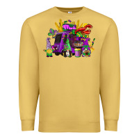 Antique Gold mardi gras gnome truck Premium Sweatshirt - CowGirlArtShop