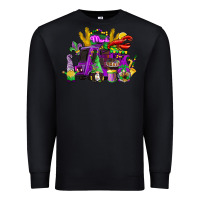 Black mardi gras gnome truck Premium Sweatshirt - CowGirlArtShop