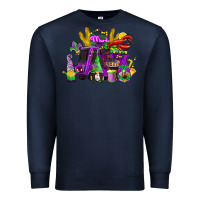 Navy mardi gras gnome truck Premium Sweatshirt - CowGirlArtShop