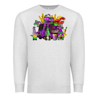Oatmeal Heather mardi gras gnome truck Premium Sweatshirt - CowGirlArtShop
