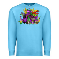 Ocean Blue mardi gras gnome truck Premium Sweatshirt - CowGirlArtShop