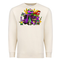 Sandshell mardi gras gnome truck Premium Sweatshirt - CowGirlArtShop