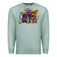 Seafoam mardi gras gnome truck Premium Sweatshirt - CowGirlArtShop